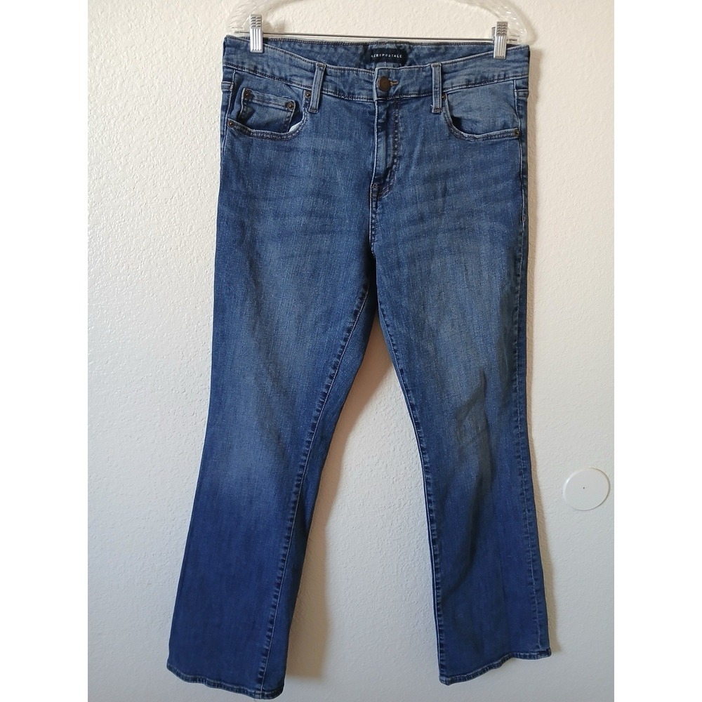 Aeropostale Aero Women's Mid Rise Boot Jeans - Size 14 Regular Bohemian Western